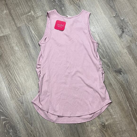 Isabel Maternity Light Purple Ribbed Maternity Tank Top - Size XXL - NWT - Picture 6 of 7